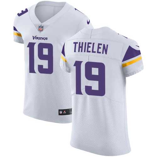 Nike Minnesota Vikings #19 Adam Thielen White Men's Stitched NFL Vapor Untouchable Elite Jersey