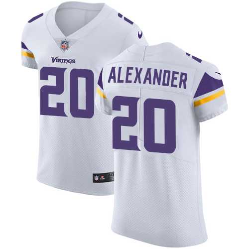 Nike Minnesota Vikings #20 Mackensie Alexander White Men's Stitched NFL Vapor Untouchable Elite Jersey