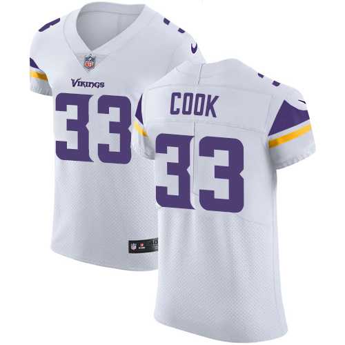 Nike Minnesota Vikings #33 Dalvin Cook White Men's Stitched NFL Vapor Untouchable Elite Jersey
