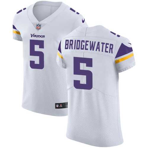 Nike Minnesota Vikings #5 Teddy Bridgewater White Men's Stitched NFL Vapor Untouchable Elite Jersey
