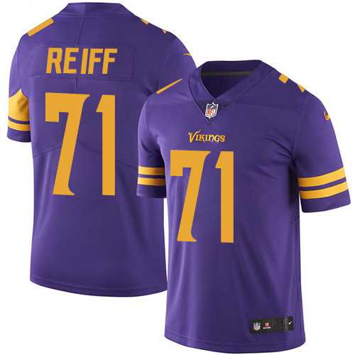 Nike Minnesota Vikings #71 Riley Reiff Purple Men's Stitched NFL Limited Rush Jersey Nike Minnesota Vikings #71 Riley Reiff Purple Men's Stitched NFL Limited Rush Jersey