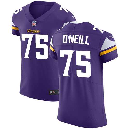Nike Minnesota Vikings #75 Brian O'Neill Purple Team Color Men's Stitched NFL Vapor Untouchable Elite Jersey