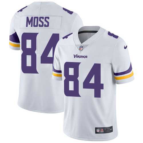 Nike Minnesota Vikings #84 Randy Moss White Men's Stitched NFL Vapor Untouchable Limited Jersey