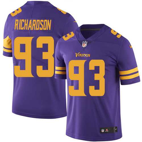 Nike Minnesota Vikings #93 Sheldon Richardson Purple Men's Stitched NFL Limited Rush Jersey