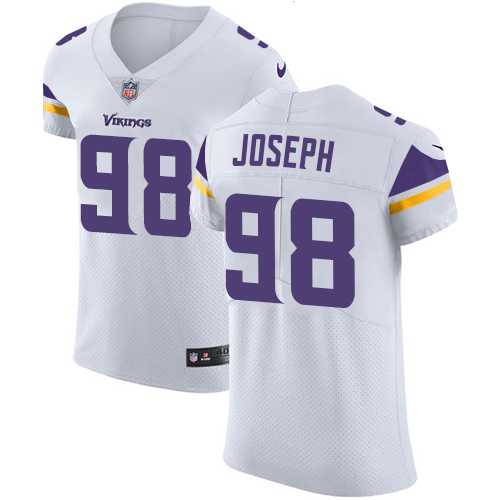 Nike Minnesota Vikings #98 Linval Joseph White Men's Stitched NFL Vapor Untouchable Elite Jersey