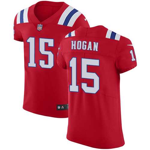 Nike New England Patriots #15 Chris Hogan Red Alternate Men's Stitched NFL Vapor Untouchable Elite Jersey