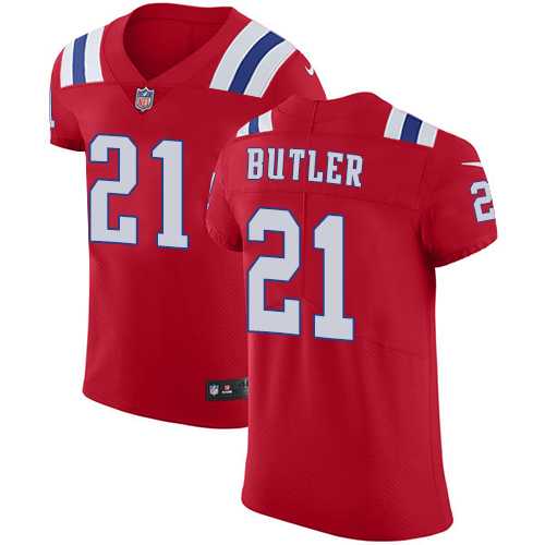 Nike New England Patriots #21 Malcolm Butler Red Alternate Men's Stitched NFL Vapor Untouchable Elite Jersey