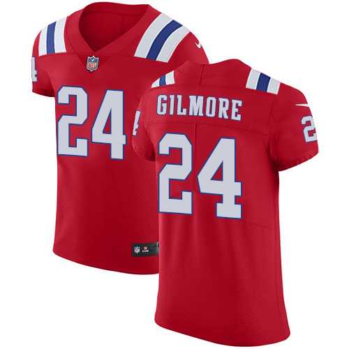 Nike New England Patriots #24 Stephon Gilmore Red Alternate Men's Stitched NFL Vapor Untouchable Elite Jersey