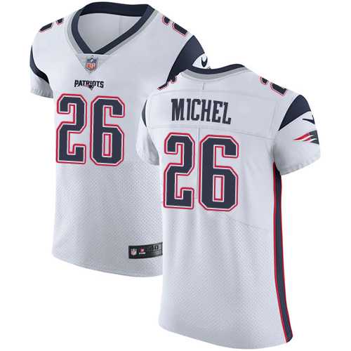 Nike New England Patriots #26 Sony Michel White Men's Stitched NFL Vapor Untouchable Elite Jersey