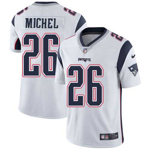 Nike New England Patriots #26 Sony Michel White Men's Stitched NFL Vapor Untouchable Limited Jersey Nike New England Patriots #26 Sony Michel White Men's Stitched NFL Vapor Untouchable Limited Jersey