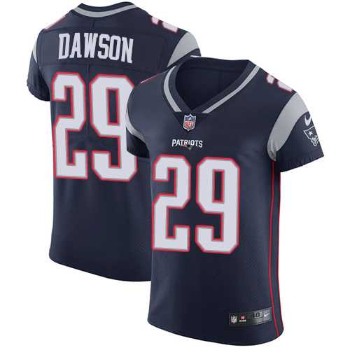 Nike New England Patriots #29 Duke Dawson Navy Blue Team Color Men's Stitched NFL Vapor Untouchable Elite Jersey
