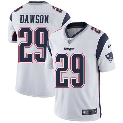 Nike New England Patriots #29 Duke Dawson White Men's Stitched NFL Vapor Untouchable Limited Jersey