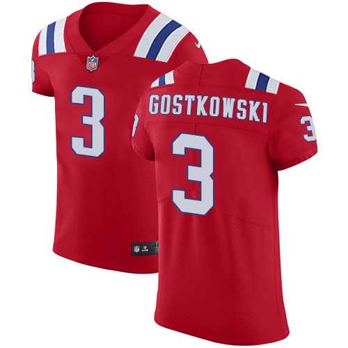 Nike New England Patriots #3 Stephen Gostkowski Red Alternate Men's Stitched NFL Vapor Untouchable Elite Jersey