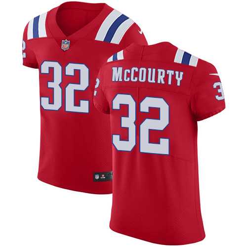 Nike New England Patriots #32 Devin McCourty Red Alternate Men's Stitched NFL Vapor Untouchable Elite Jersey