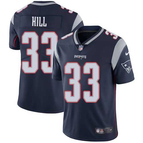 Nike New England Patriots #33 Jeremy Hill Navy Blue Team Color Men's Stitched NFL Vapor Untouchable Limited Jersey