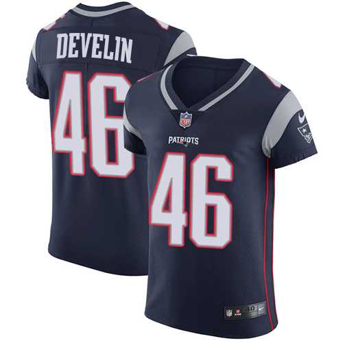 Nike New England Patriots #46 James Develin Navy Blue Team Color Men's Stitched NFL Vapor Untouchable Elite Jersey
