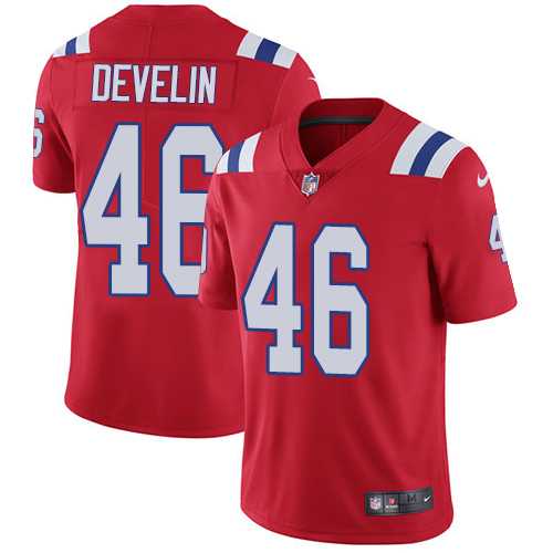 Nike New England Patriots #46 James Develin Red Alternate Men's Stitched NFL Vapor Untouchable Limited Jersey