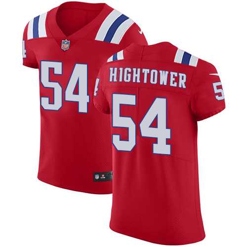 Nike New England Patriots #54 Dont'a Hightower Red Alternate Men's Stitched NFL Vapor Untouchable Elite Jersey
