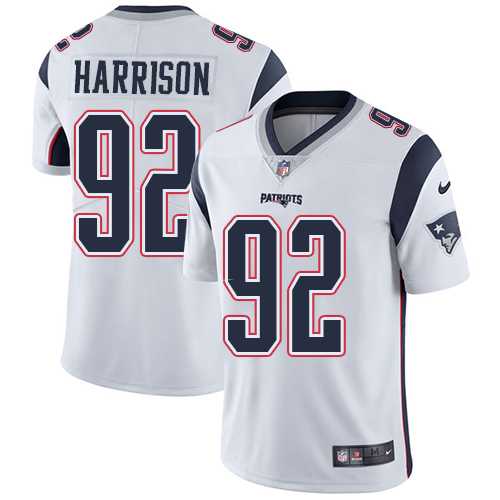 Nike New England Patriots #92 James Harrison White Men's Stitched NFL Vapor Untouchable Limited Jersey