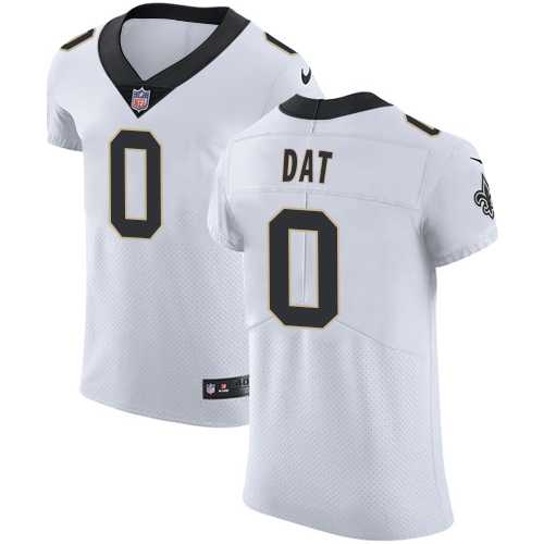 Nike New Orleans Saints #0 Who Dat White Men's Stitched NFL Vapor Untouchable Elite Jersey