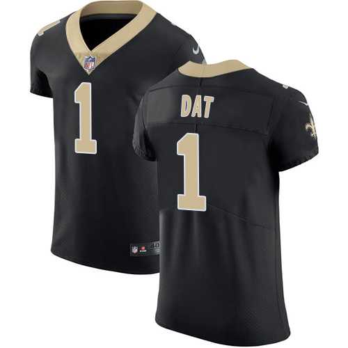 Nike New Orleans Saints #1 Who Dat Black Team Color Men's Stitched NFL Vapor Untouchable Elite Jersey