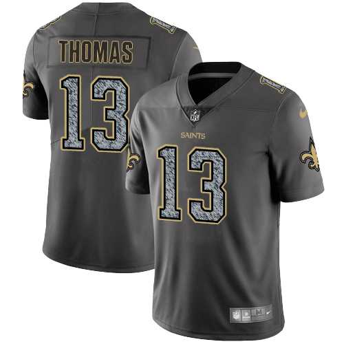 Nike New Orleans Saints #13 Michael Thomas Gray Static Men's NFL Vapor Untouchable Limited Jersey