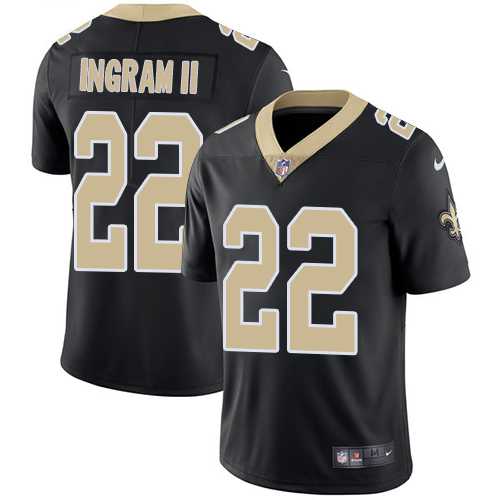 Nike New Orleans Saints #22 Mark Ingram II Black Team Color Men's Stitched NFL Vapor Untouchable Limited Jersey