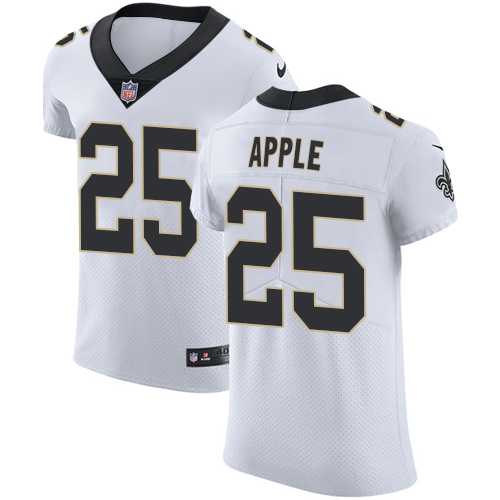 Nike New Orleans Saints #25 Eli Apple White Men's Stitched NFL Vapor Untouchable Elite Jersey