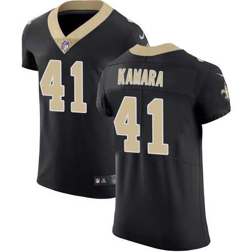 Nike New Orleans Saints #41 Alvin Kamara Black Team Color Men's Stitched NFL Vapor Untouchable Elite Jersey