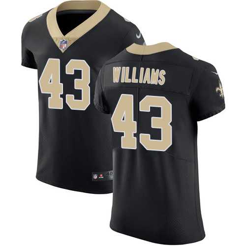 Nike New Orleans Saints #43 Marcus Williams Black Team Color Men's Stitched NFL Vapor Untouchable Elite Jersey