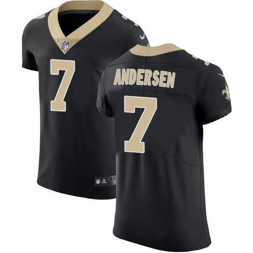 Nike New Orleans Saints #7 Morten Andersen Black Team Color Men's Stitched NFL Vapor Untouchable Elite Jersey