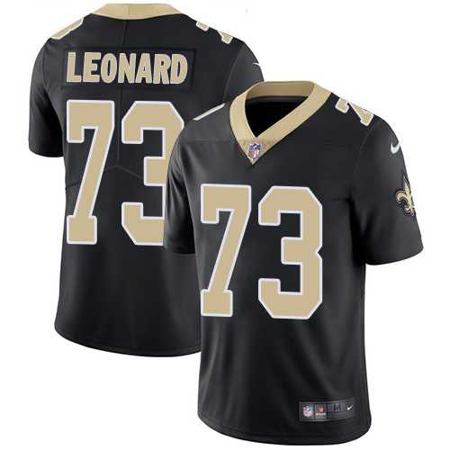 Nike New Orleans Saints #73 Rick Leonard Black Team Color Men's Stitched NFL Vapor Untouchable Limited Jersey