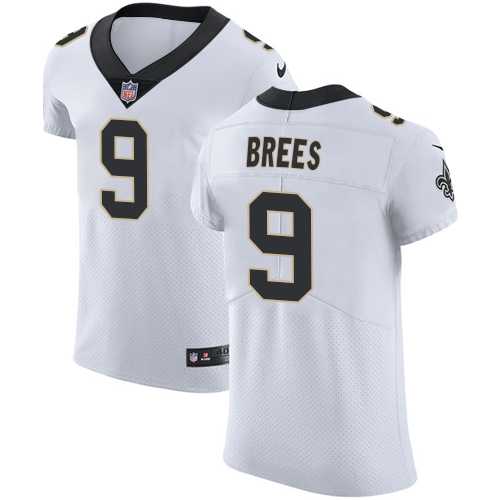 Nike New Orleans Saints #9 Drew Brees White Men's Stitched NFL Vapor Untouchable Elite Jersey