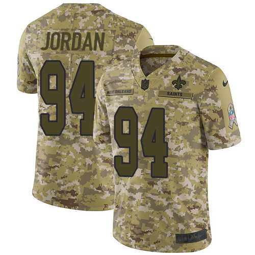 Nike New Orleans Saints #94 Cameron Jordan Camo Men's Stitched NFL Limited 2018 Salute To Service Jersey