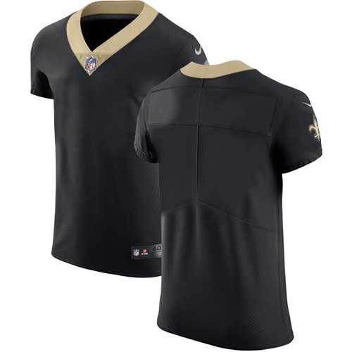 Nike New Orleans Saints Blank Black Team Color Men's Stitched NFL Vapor Untouchable Elite Jersey