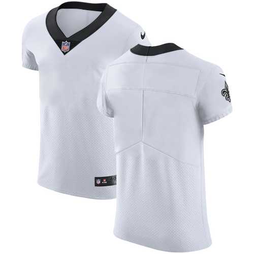 Nike New Orleans Saints Blank White Men's Stitched NFL Vapor Untouchable Elite Jersey