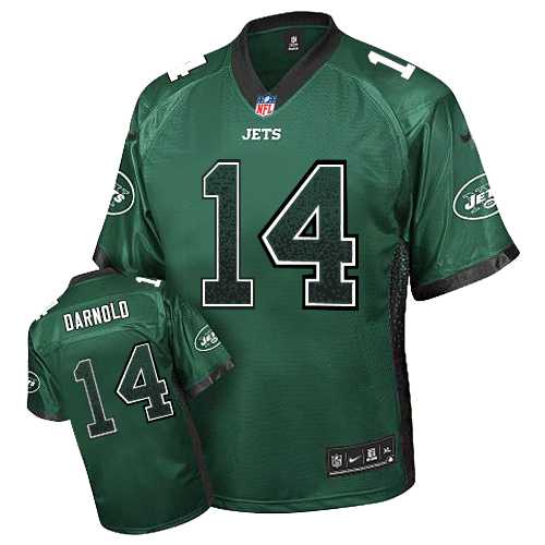 Nike New York Jets #14 Sam Darnold Green Team Color Men's Stitched NFL Elite Drift Fashion Jersey