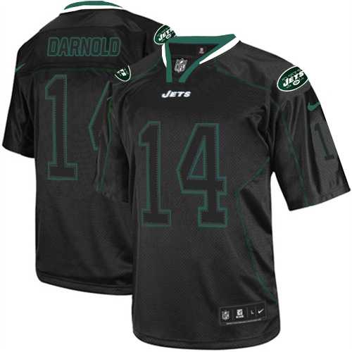 Nike New York Jets #14 Sam Darnold Lights Out Black Men's Stitched NFL Elite Jersey