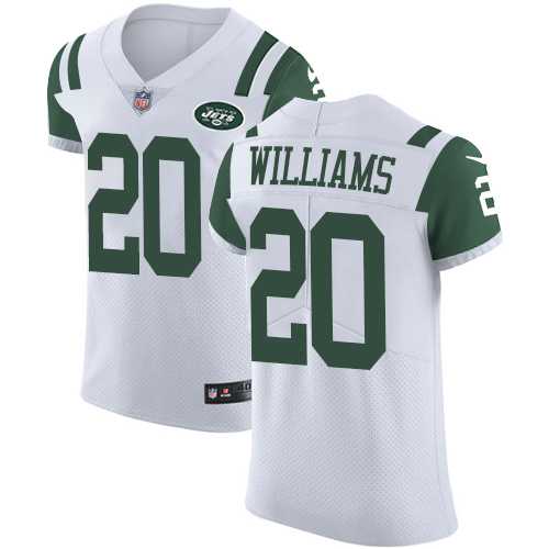 Nike New York Jets #20 Marcus Williams White Men's Stitched NFL Vapor Untouchable Elite Jersey