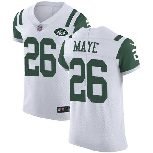 Nike New York Jets #26 Marcus Maye White Men's Stitched NFL Vapor Untouchable Elite Jersey