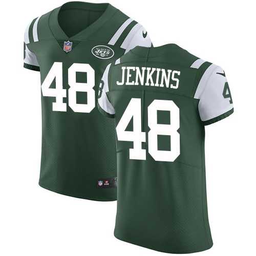 Nike New York Jets #48 Jordan Jenkins Green Team Color Men's Stitched NFL Vapor Untouchable Elite Jersey