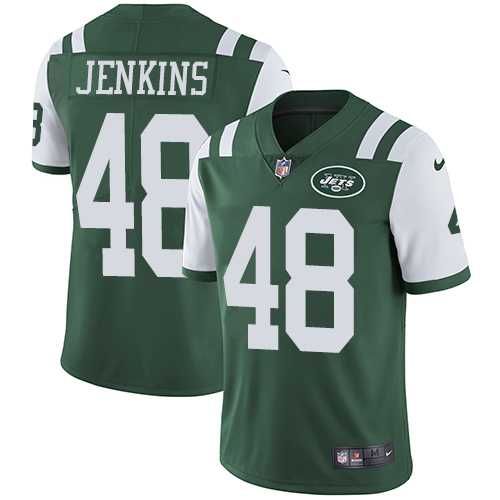 Nike New York Jets #48 Jordan Jenkins Green Team Color Men's Stitched NFL Vapor Untouchable Limited Jersey