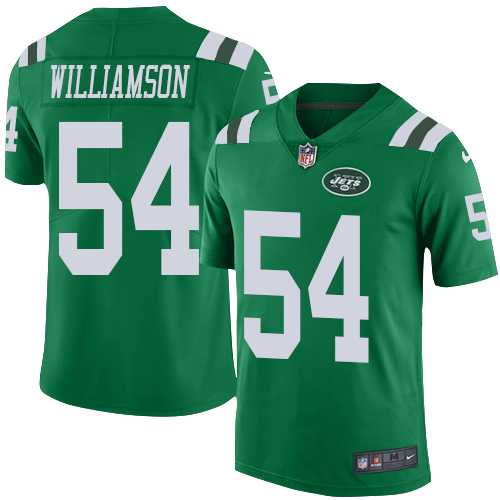 Nike New York Jets #54 Avery Williamson Green Men's Stitched NFL Limited Rush Jersey