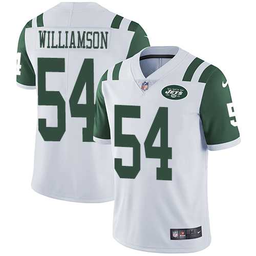Nike New York Jets #54 Avery Williamson White Men's Stitched NFL Vapor Untouchable Limited Jersey