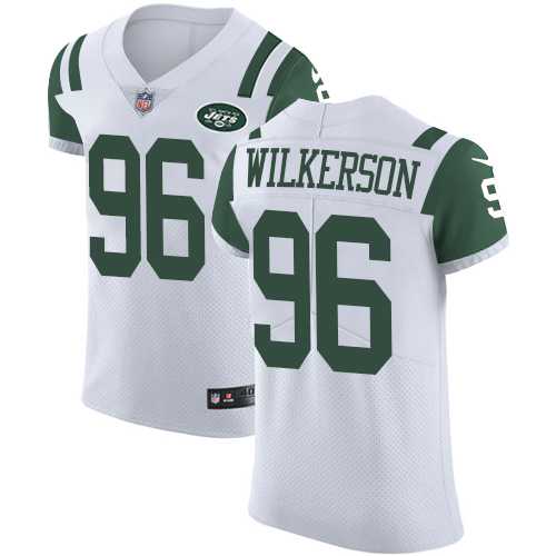 Nike New York Jets #96 Muhammad Wilkerson White Men's Stitched NFL Vapor Untouchable Elite Jersey