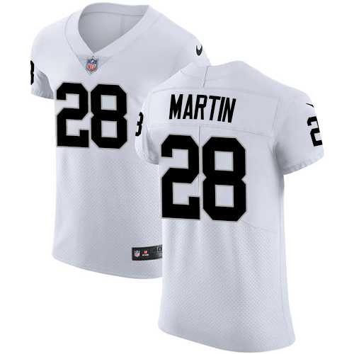 Nike Oakland Raiders #28 Doug Martin White Men's Stitched NFL Vapor Untouchable Elite Jersey