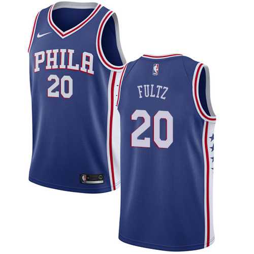 Nike Philadelphia 76ers #20 Markelle Fultz Blue NBA Swingman Icon Edition Jersey