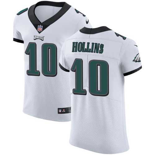 Nike Philadelphia Eagles #10 Mack Hollins White Men's Stitched NFL Vapor Untouchable Elite Jersey