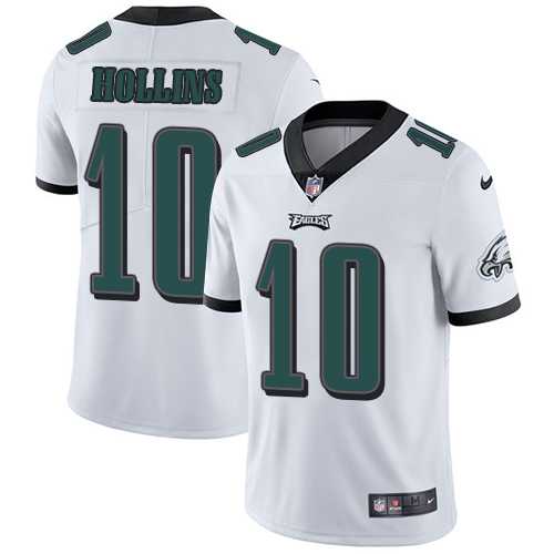 Nike Philadelphia Eagles #10 Mack Hollins White Men's Stitched NFL Vapor Untouchable Limited Jersey