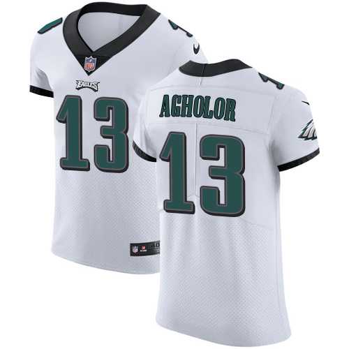 Nike Philadelphia Eagles #13 Nelson Agholor White Men's Stitched NFL Vapor Untouchable Elite Jersey